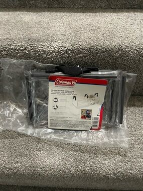 Coleman Folding Double Wash Basin W Handles 10"x20" Camping Cabin Boat NIP